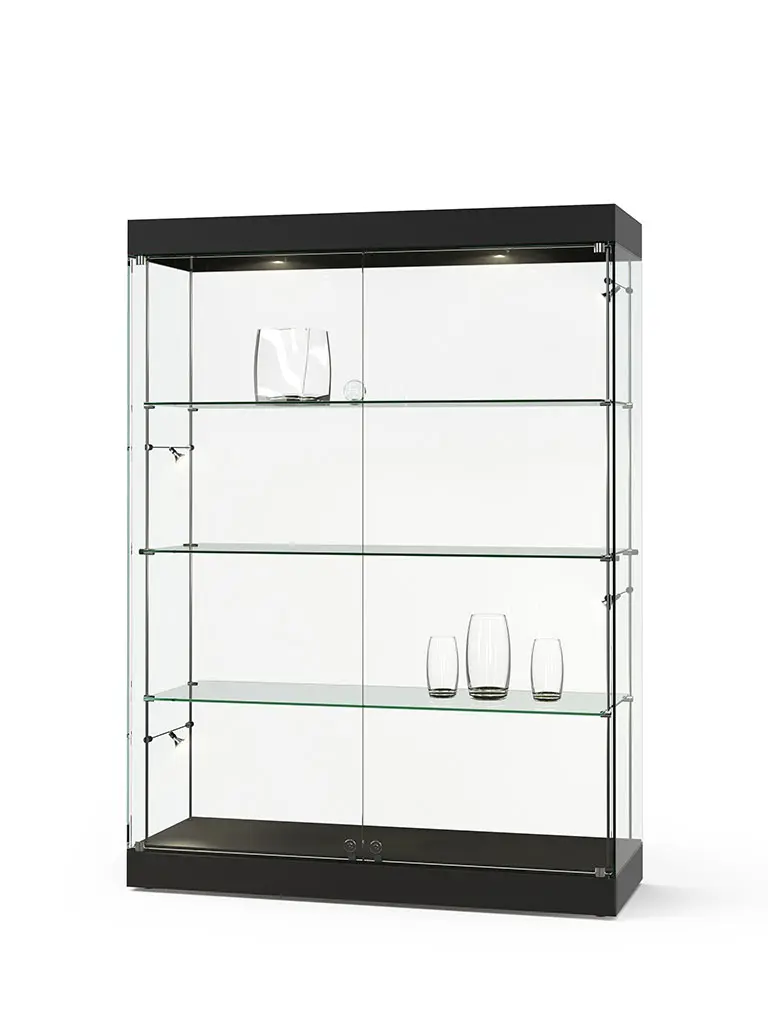 Standvitrine Ganzglas mit Deckel